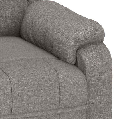 vidaXL Recliner Chair Taupe Fabric - 66375