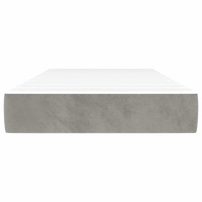 vidaXL Pocket Spring Bed Mattress Medium Light Grey 100x203x20 cm Twin XL - 203 x 100 x 20 cm