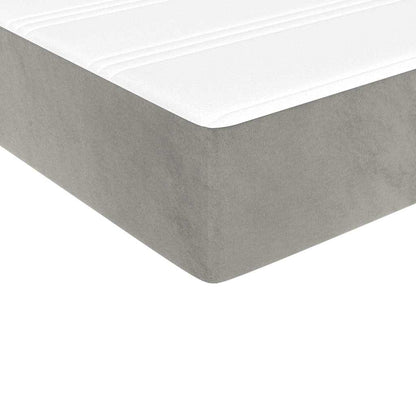 vidaXL Pocket Spring Bed Mattress Medium Light Grey 100x203x20 cm Twin XL - 203 x 100 x 20 cm