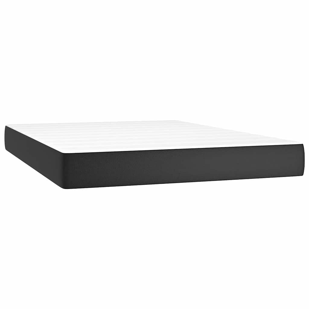 vidaXL Pocket Spring Bed Mattress Medium Black 137x190x20 cm Full - 190 x 137 x 20 cm