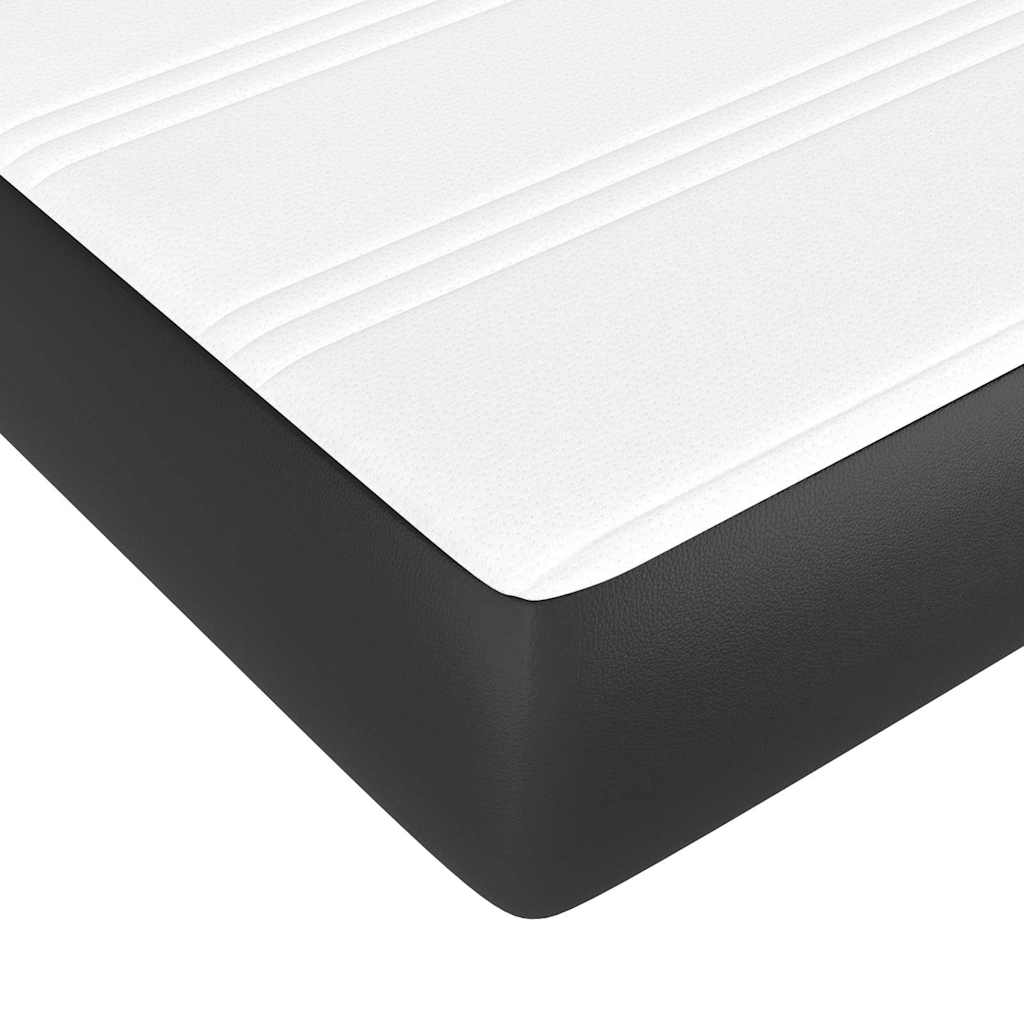vidaXL Pocket Spring Bed Mattress Medium Black 137x190x20 cm Full - 190 x 137 x 20 cm