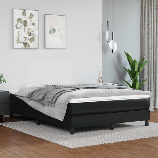 vidaXL Pocket Spring Bed Mattress Medium Black 137x190x20 cm Full - 190 x 137 x 20 cm