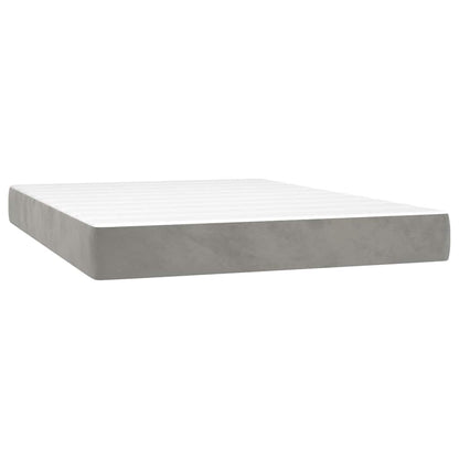 vidaXL Pocket Spring Bed Mattress Medium Light Grey 137x190x20 cm Full - 190 x 137 x 20 cm