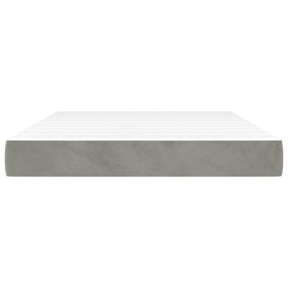 vidaXL Pocket Spring Bed Mattress Medium Light Grey 137x190x20 cm Full - 190 x 137 x 20 cm