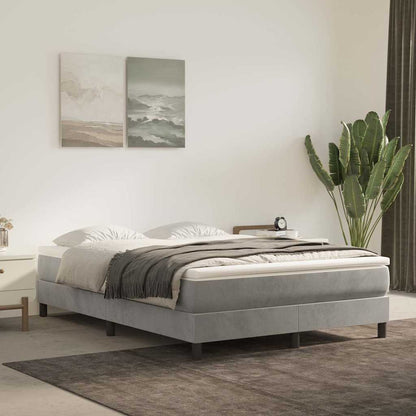 vidaXL Pocket Spring Bed Mattress Medium Light Grey 137x190x20 cm Full - 190 x 137 x 20 cm