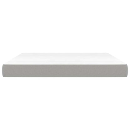 vidaXL Pocket Spring Bed Mattress Medium Light Grey 152x203x20 cm Queen - 203 x 152 x 20 cm