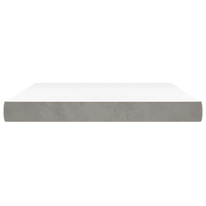 vidaXL Pocket Spring Bed Mattress Medium Light Grey 152x203x20 cm Queen - 203 x 152 x 20 cm - 65232