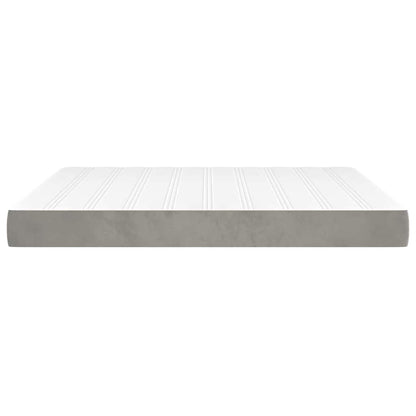 vidaXL Pocket Spring Bed Mattress Medium Light Grey 152x203x20 cm Queen - 203 x 152 x 20 cm - 65232