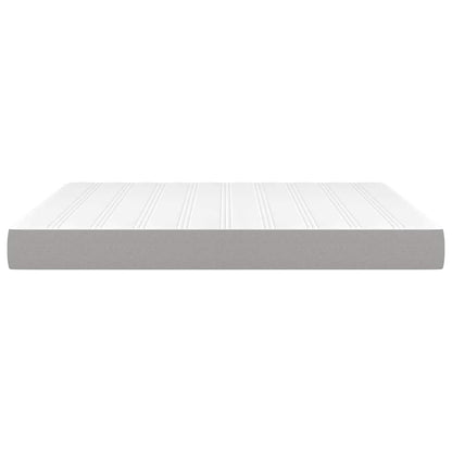 vidaXL Pocket Spring Bed Mattress Medium Light Grey 193x203x20 cm King - 203 x 193 x 20 cm