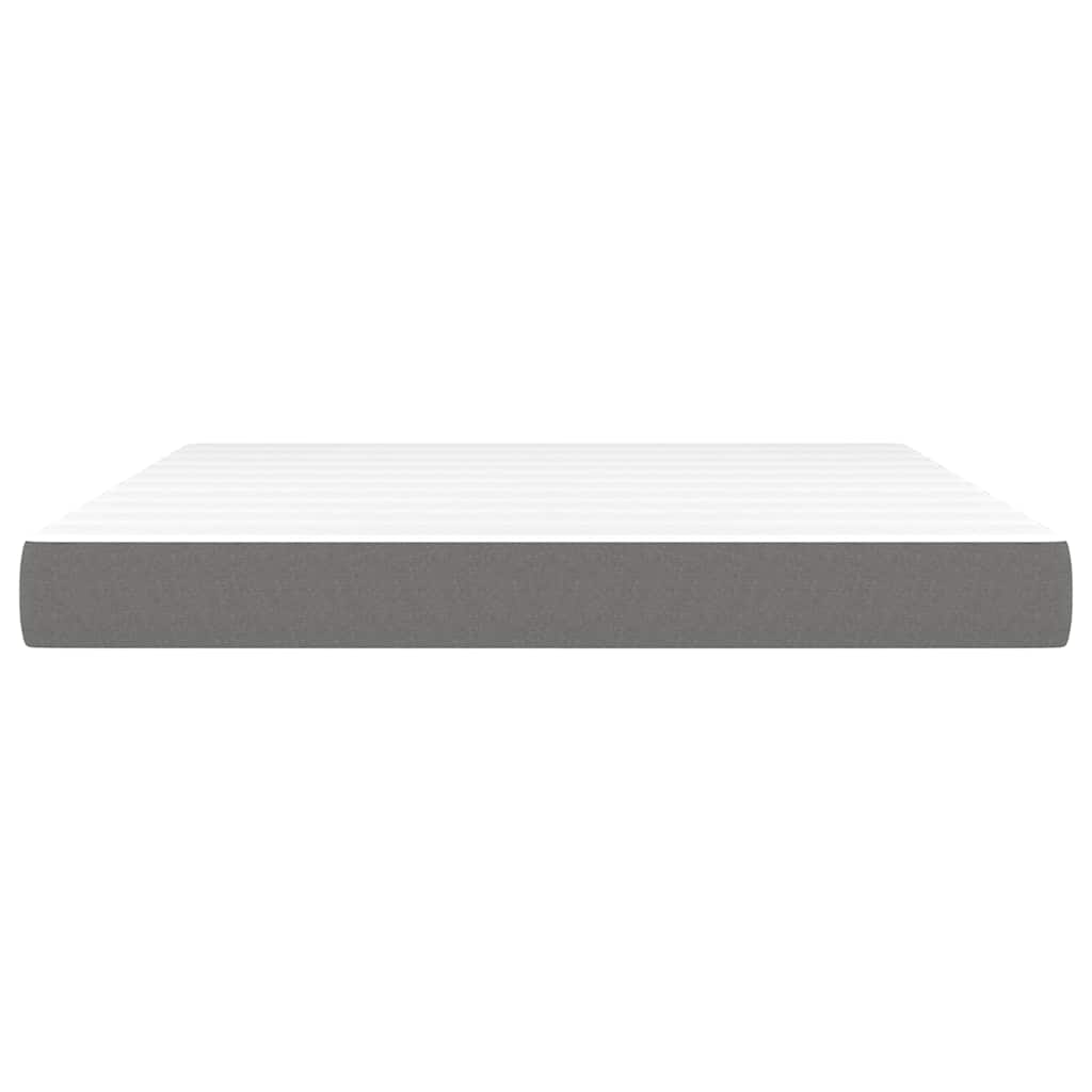 vidaXL Pocket Spring Bed Mattress Medium Dark Grey 183x213x20 cm California King - 213 x 183 x 20 cm
