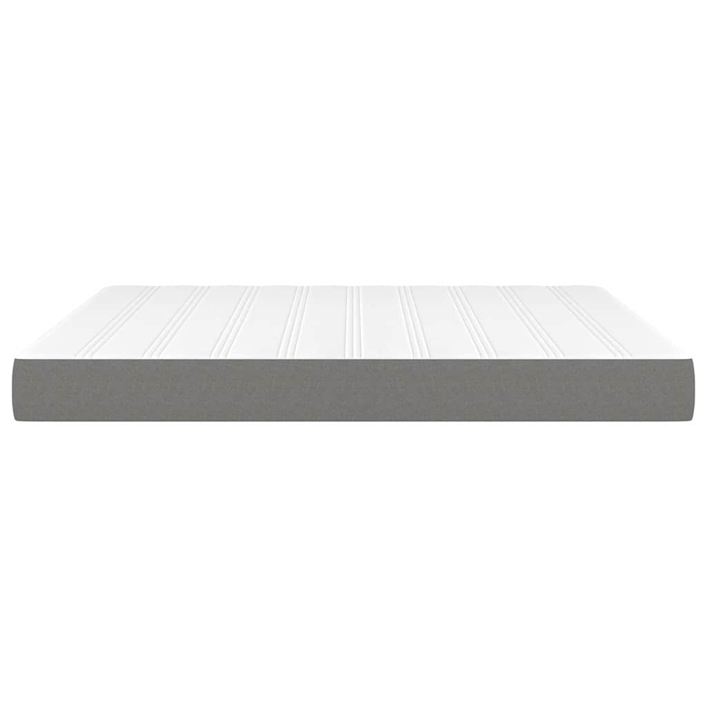 vidaXL Pocket Spring Bed Mattress Medium Dark Grey 183x213x20 cm California King - 213 x 183 x 20 cm