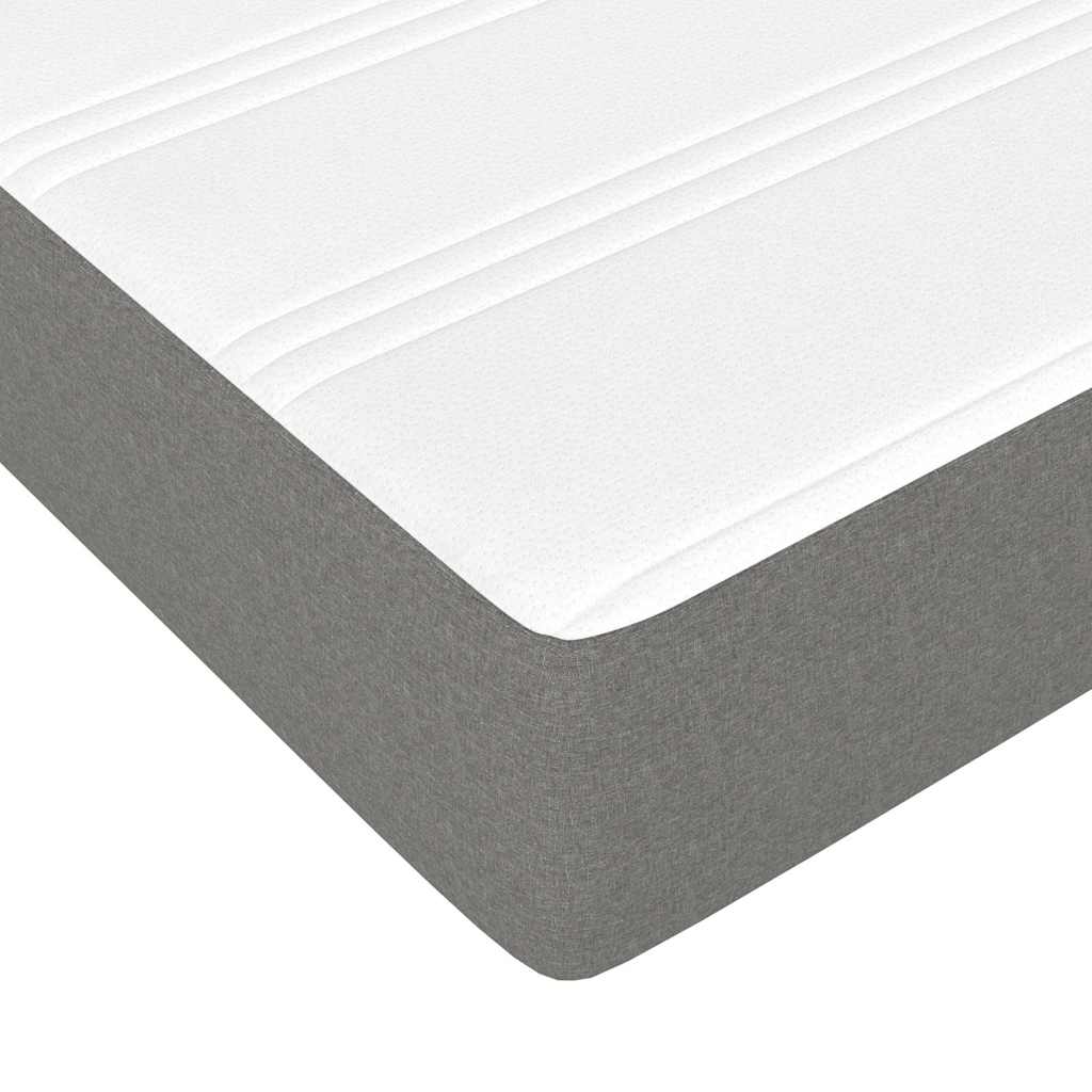 vidaXL Pocket Spring Bed Mattress Medium Dark Grey 183x213x20 cm California King - 213 x 183 x 20 cm