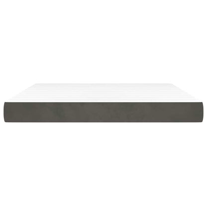 vidaXL Pocket Spring Bed Mattress Medium Dark Grey 183x213x20 cm California King - 213 x 183 x 20 cm - 65236