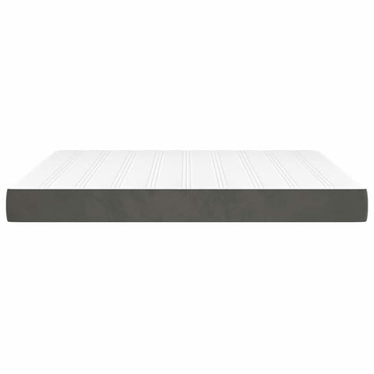 vidaXL Pocket Spring Bed Mattress Medium Dark Grey 183x213x20 cm California King - 213 x 183 x 20 cm - 65236