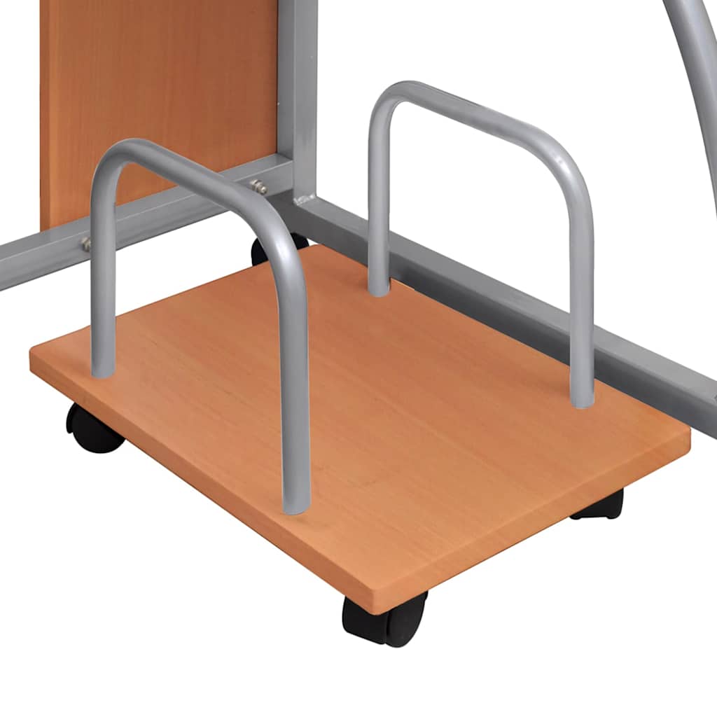 vidaXL Computer Desk Brown 110x52x88.5 cm Engineered Wood