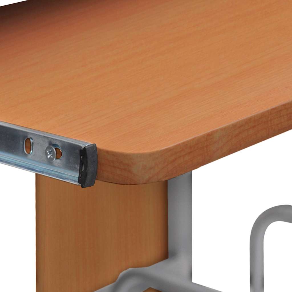 vidaXL Computer Desk Brown 110x52x88.5 cm Engineered Wood