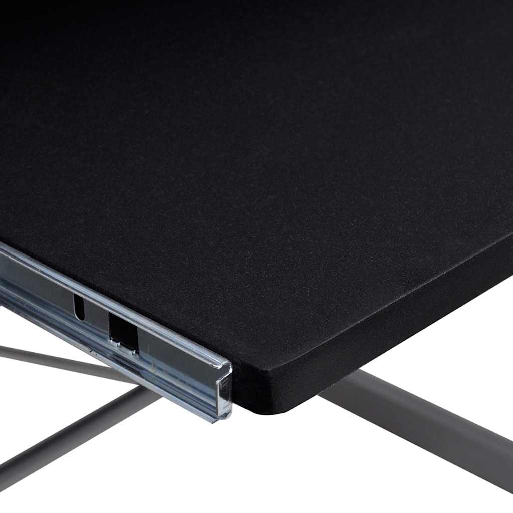vidaXL Corner Computer Desk Black 132x112x99 cm Engineered Wood