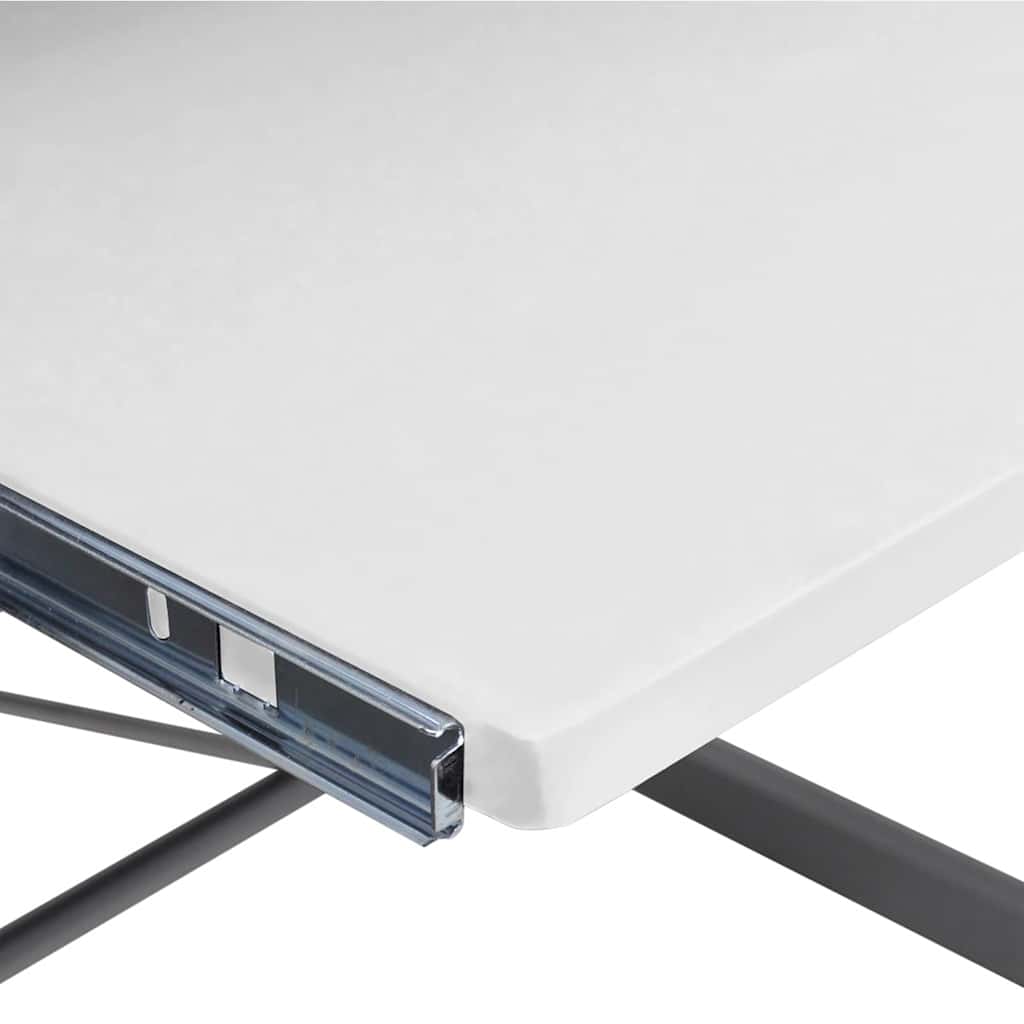 vidaXL Corner Computer Desk White 132x112x99 cm Engineered Wood