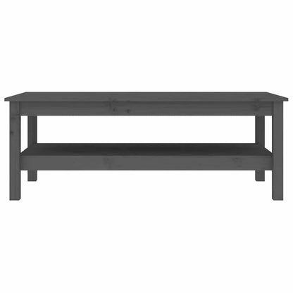 814276 vidaXL Coffee Table Grey 110x50x40 cm Solid Wood Pine