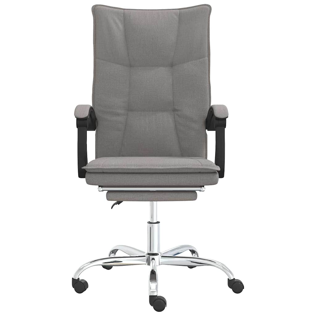 vidaXL Reclining Office Chair Taupe Fabric