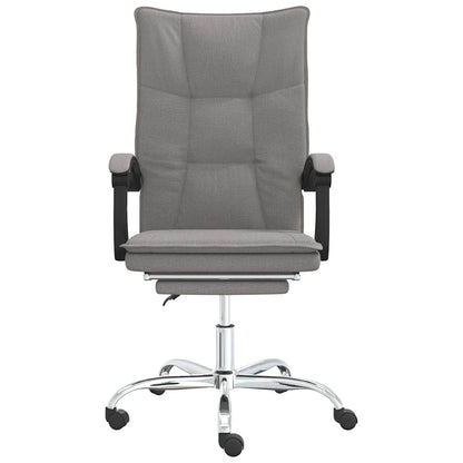vidaXL Reclining Office Chair Taupe Fabric