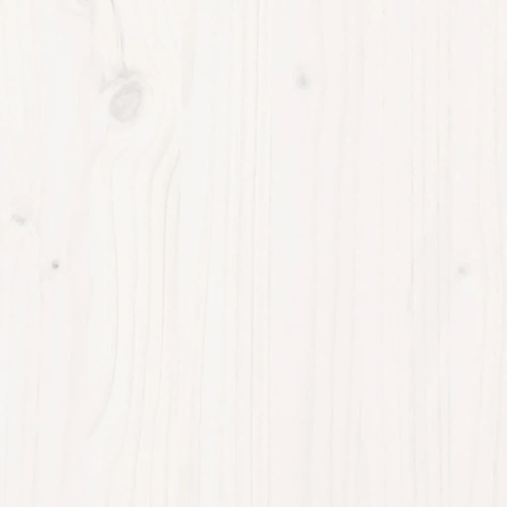vidaXL Garden Bench White 108x35x45 cm Solid Wood Pine