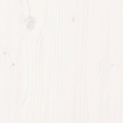 vidaXL Garden Bench White 108x35x45 cm Solid Wood Pine