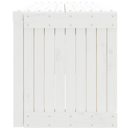 vidaXL Garden Bench Extendable White 212.5x40.5x45 cm Solid Wood Pine