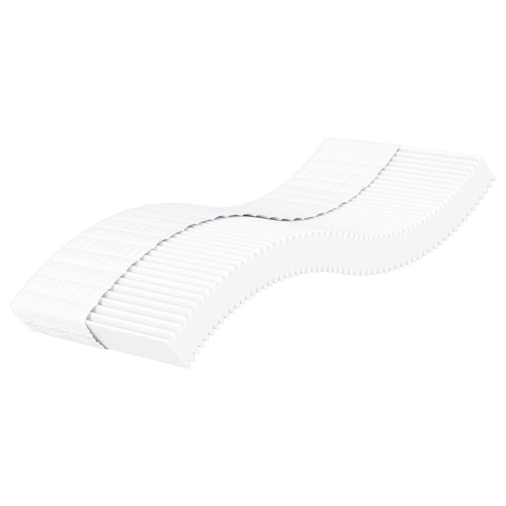 vidaXL Foam Mattress White 90x190 cm Hardness H2 H3 - 190 x 90 x 17 cm