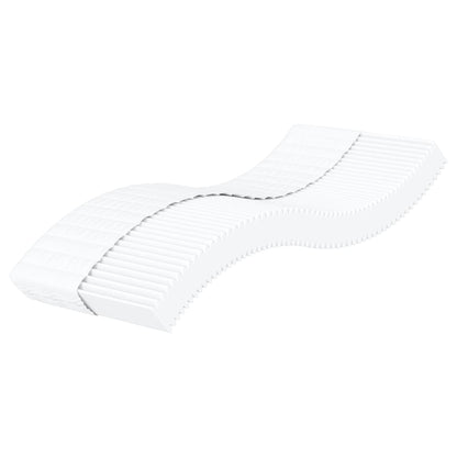 vidaXL Foam Mattress White 90x190 cm Hardness H2 H3 - 190 x 90 x 17 cm