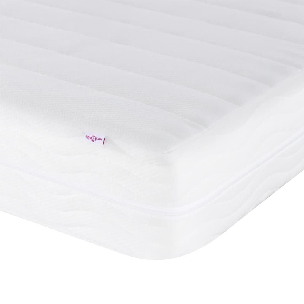 vidaXL Foam Mattress White 90x190 cm Hardness H2 H3 - 190 x 90 x 17 cm
