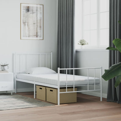 vidaXL Foam Mattress White 90x190 cm 7-Zone Hardness 20 ILD - 190 x 90 x 10 cm