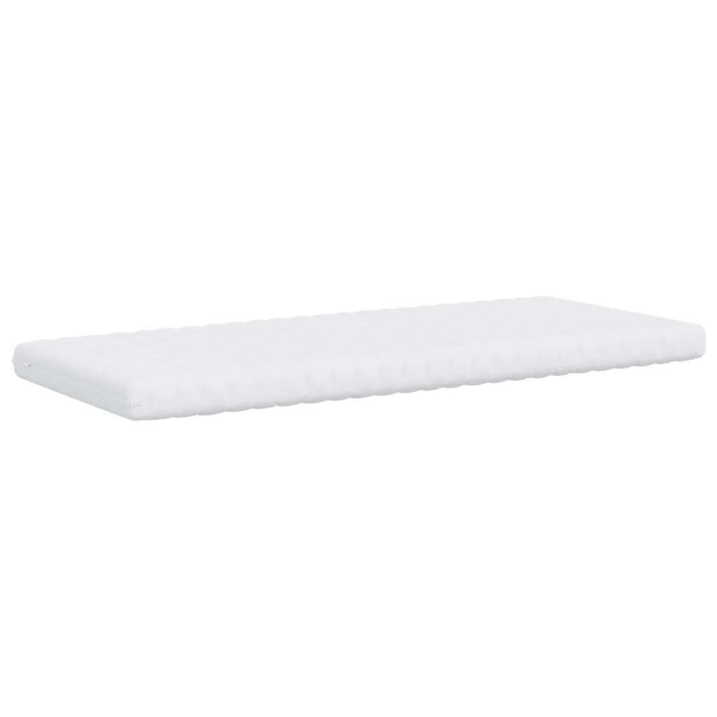 vidaXL Foam Mattress White 90x190 cm 7-Zone Hardness 20 ILD - 190 x 90 x 10 cm