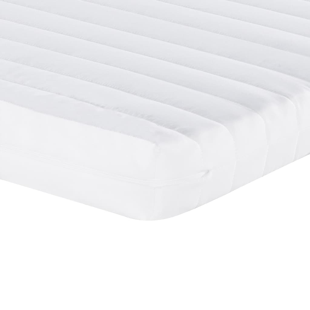 vidaXL Foam Mattress White 90x190 cm 7-Zone Hardness 20 ILD - 190 x 90 x 10 cm