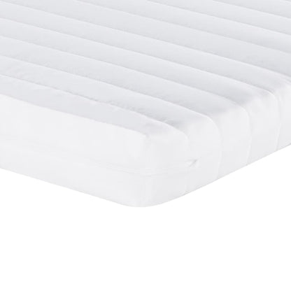 vidaXL Foam Mattress White 90x190 cm 7-Zone Hardness 20 ILD - 190 x 90 x 10 cm