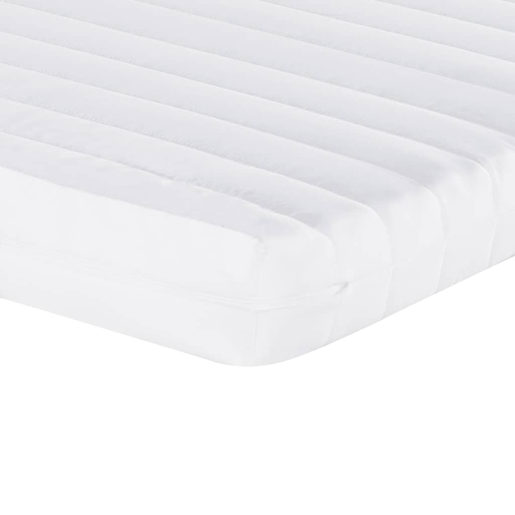 vidaXL Foam Mattresses 2 pcs White 90x190 cm 7-Zone Hardness 20 ILD - 190 x 90 x 10 cm