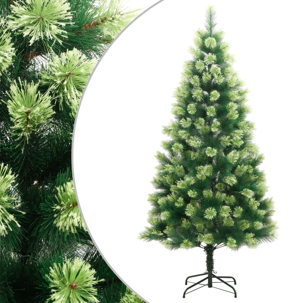 vidaXL Artificial Hinged Christmas Tree with Stand 150 cm - Green