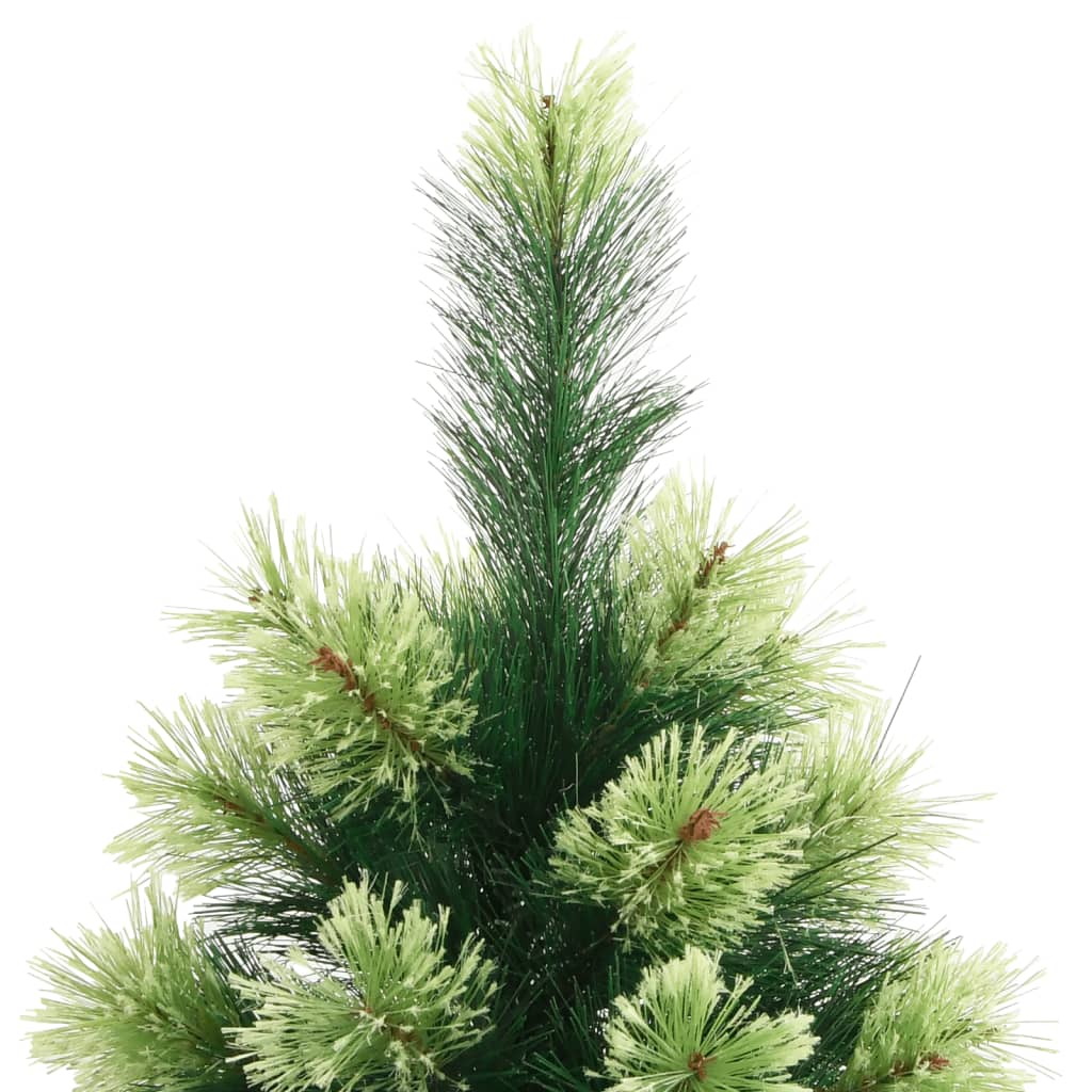 vidaXL Artificial Hinged Christmas Tree with Stand 180 cm - Green