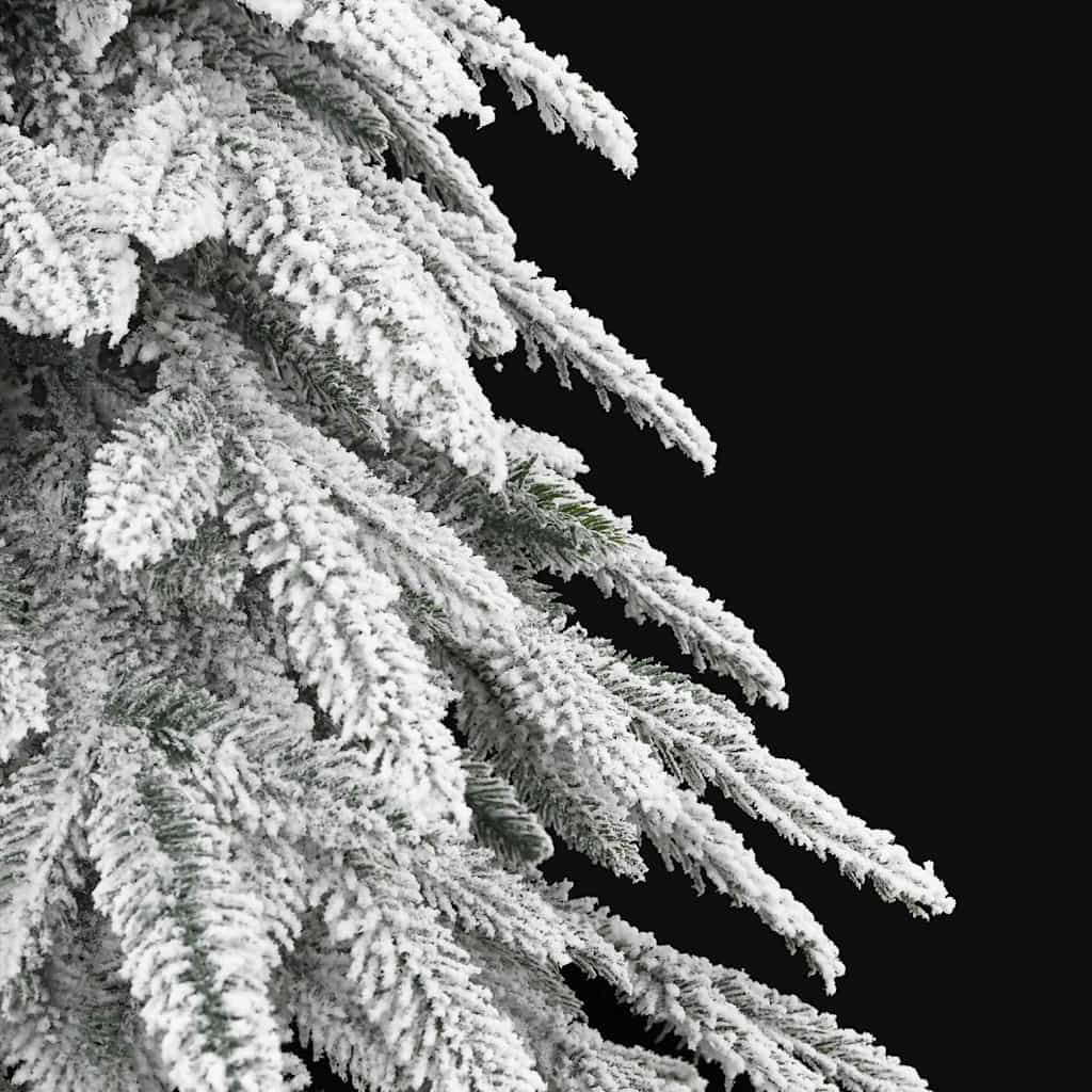 vidaXL Artificial Christmas Tree with Flocked Snow 150 cm - White