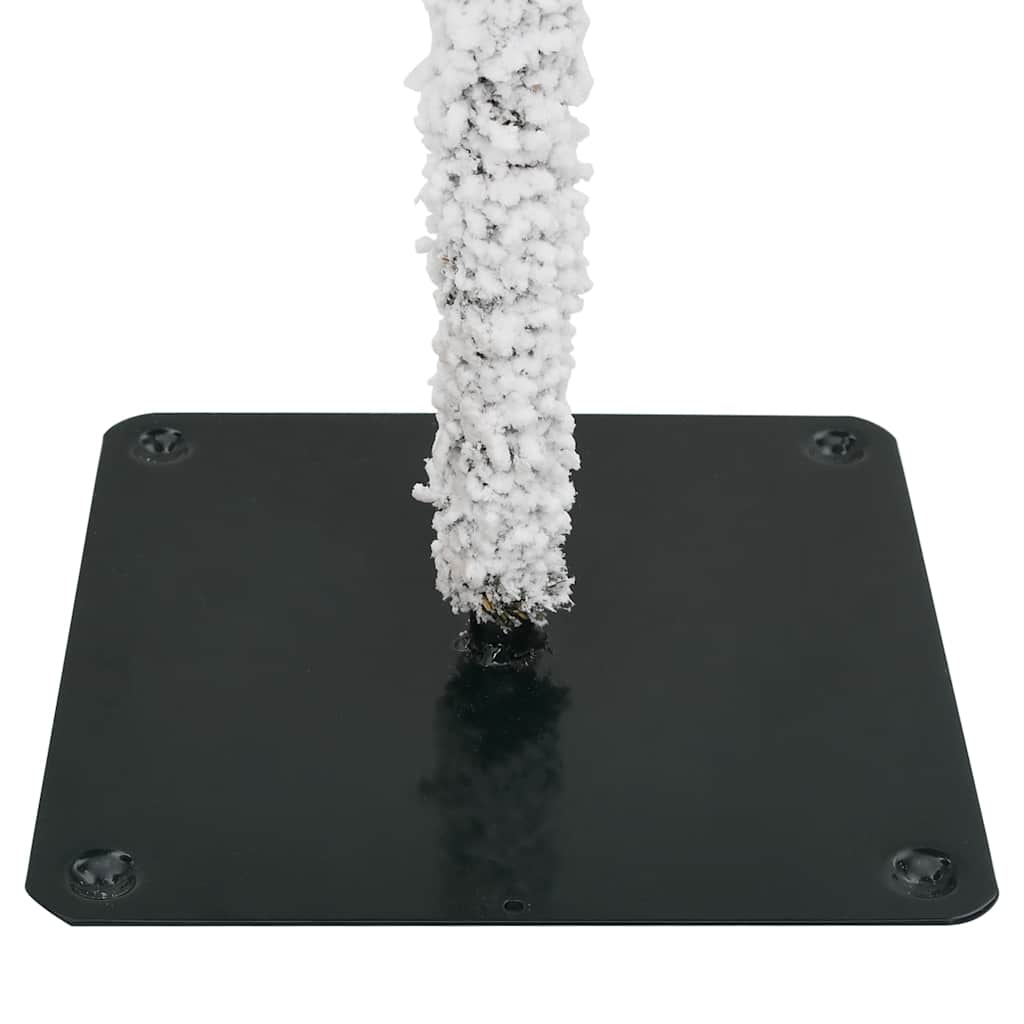 vidaXL Artificial Christmas Tree with Flocked Snow 150 cm - White