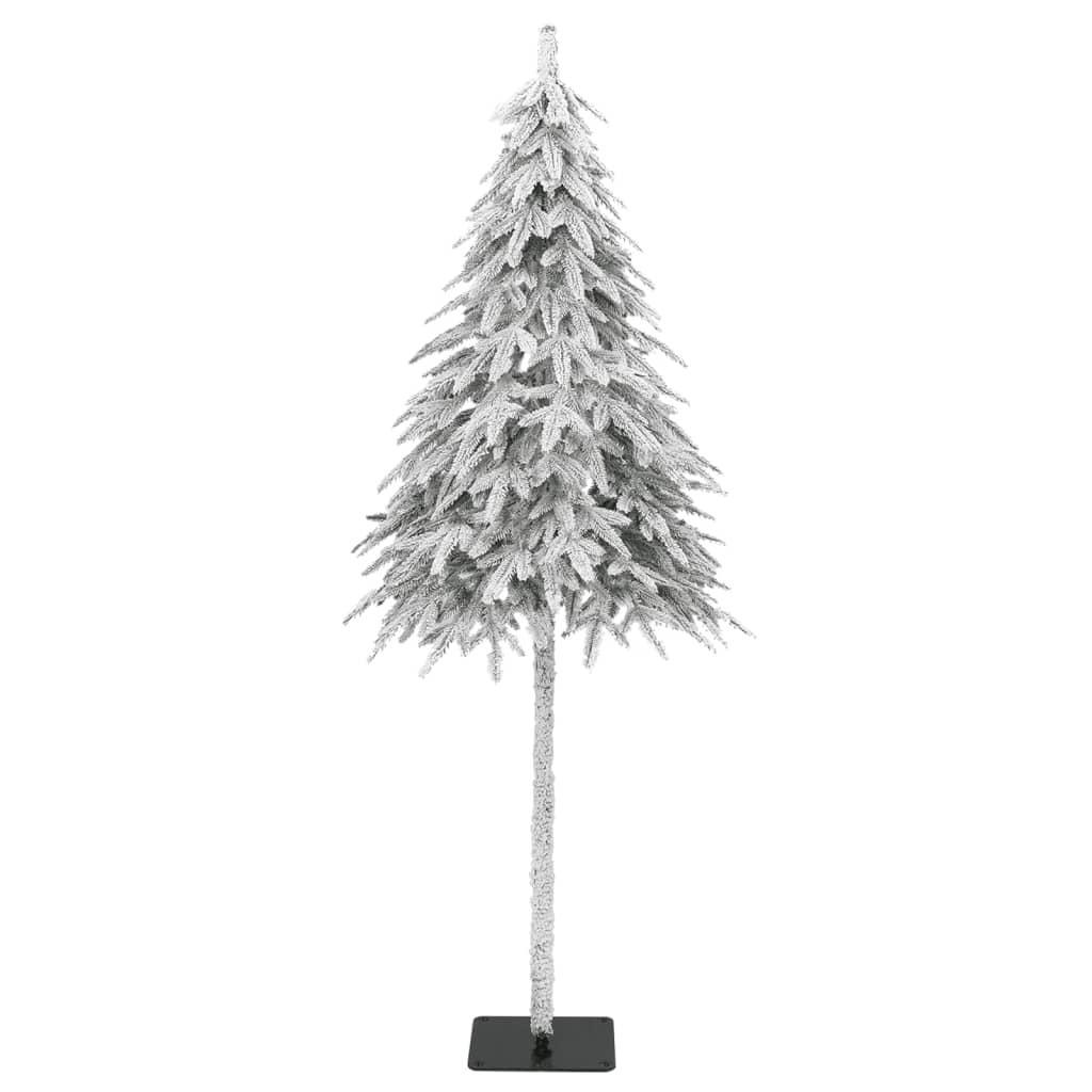 vidaXL Artificial Christmas Tree with Flocked Snow 210 cm - White