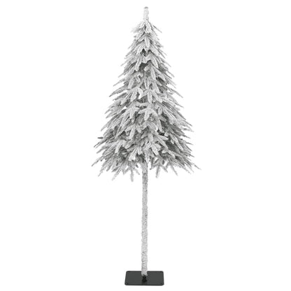 vidaXL Artificial Christmas Tree with Flocked Snow 210 cm - White