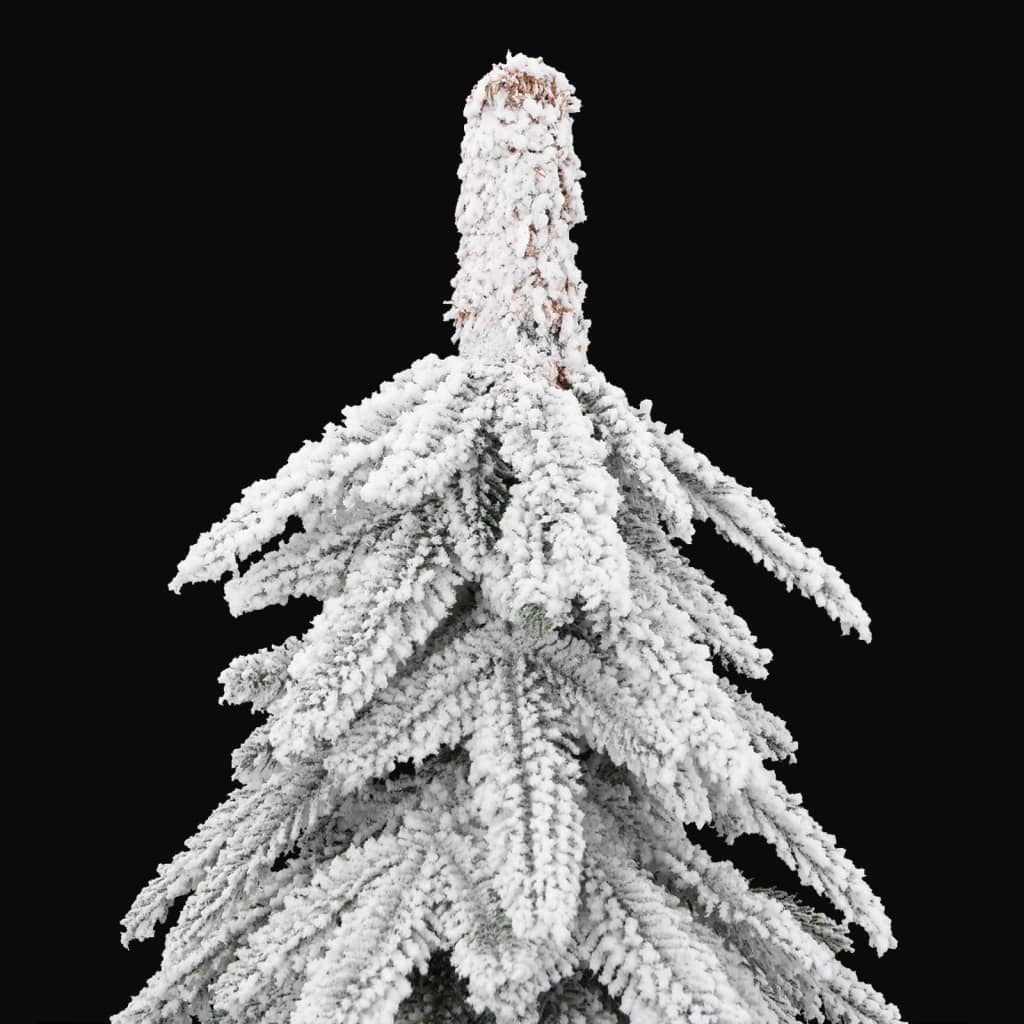 vidaXL Artificial Christmas Tree with Flocked Snow 210 cm - White