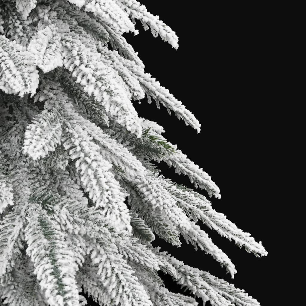 vidaXL Artificial Christmas Tree with Flocked Snow 210 cm - White