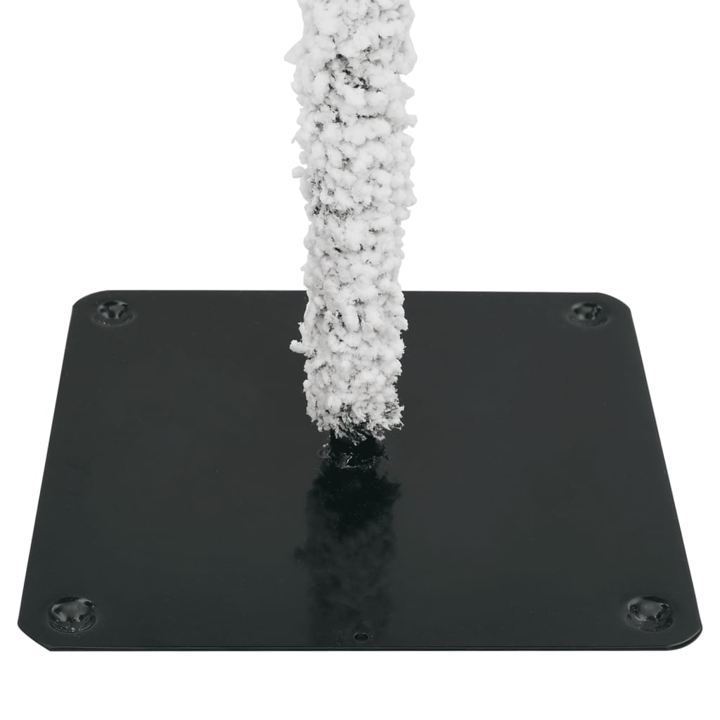 vidaXL Artificial Christmas Tree with Flocked Snow 210 cm - White