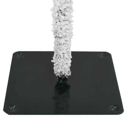 vidaXL Artificial Christmas Tree with Flocked Snow 210 cm - White