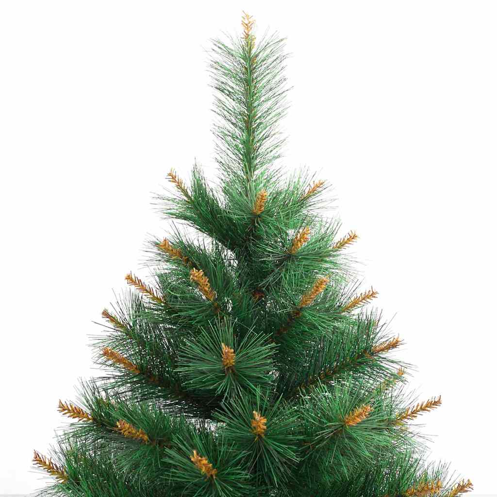 vidaXL Artificial Hinged Christmas Tree with Stand 180 cm - Green - 55034