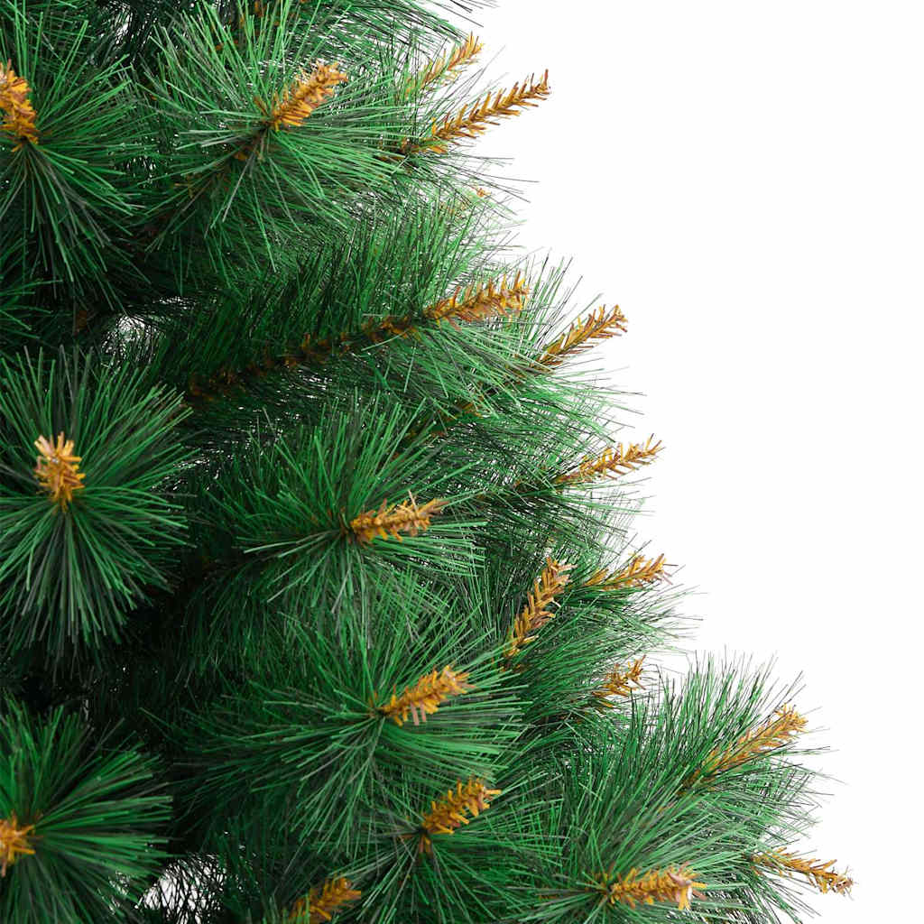 vidaXL Artificial Hinged Christmas Tree with Stand 180 cm - Green - 55034