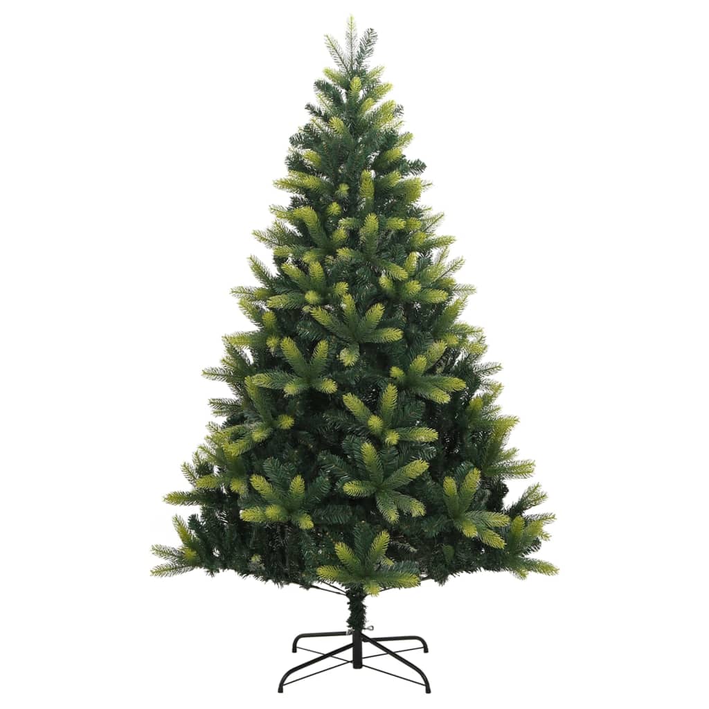 vidaXL Artificial Hinged Christmas Tree with Stand 150 cm - Green - 55090