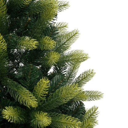 vidaXL Artificial Hinged Christmas Tree with Stand 240 cm - Green - 55110